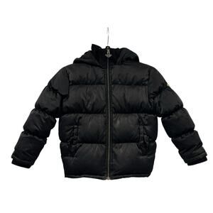 APPAMAN Youth 100% Down Puffer Jacket Black SIZE 6 EXCELLENT